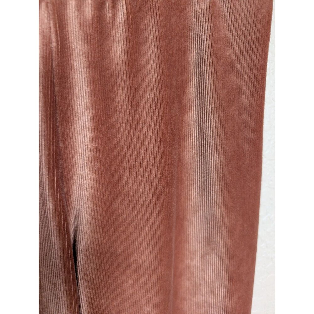 Altar’d State Velvety Ribbed Flared Pants - Rust | Small - Picture 2 of 5
